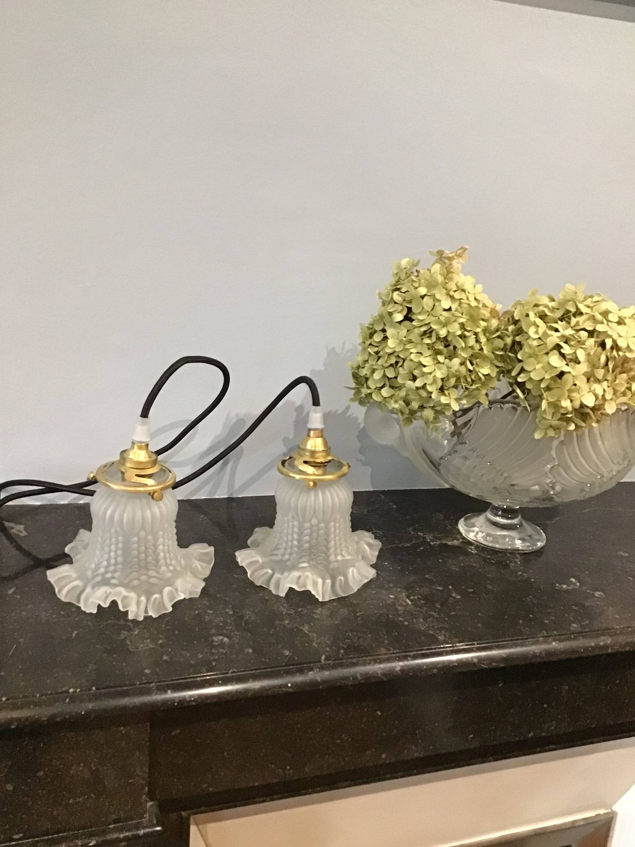 Set of two portable lamps