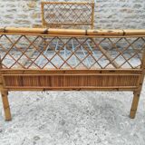 Bamboo and rattan bed