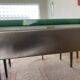 Table Design Conran Shop Paris Frosted glass and brushed metal