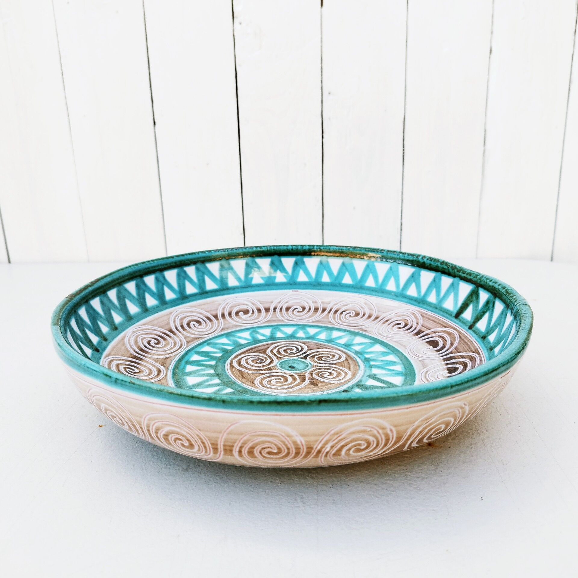 Round ceramic dish Robert Picault Vallauris