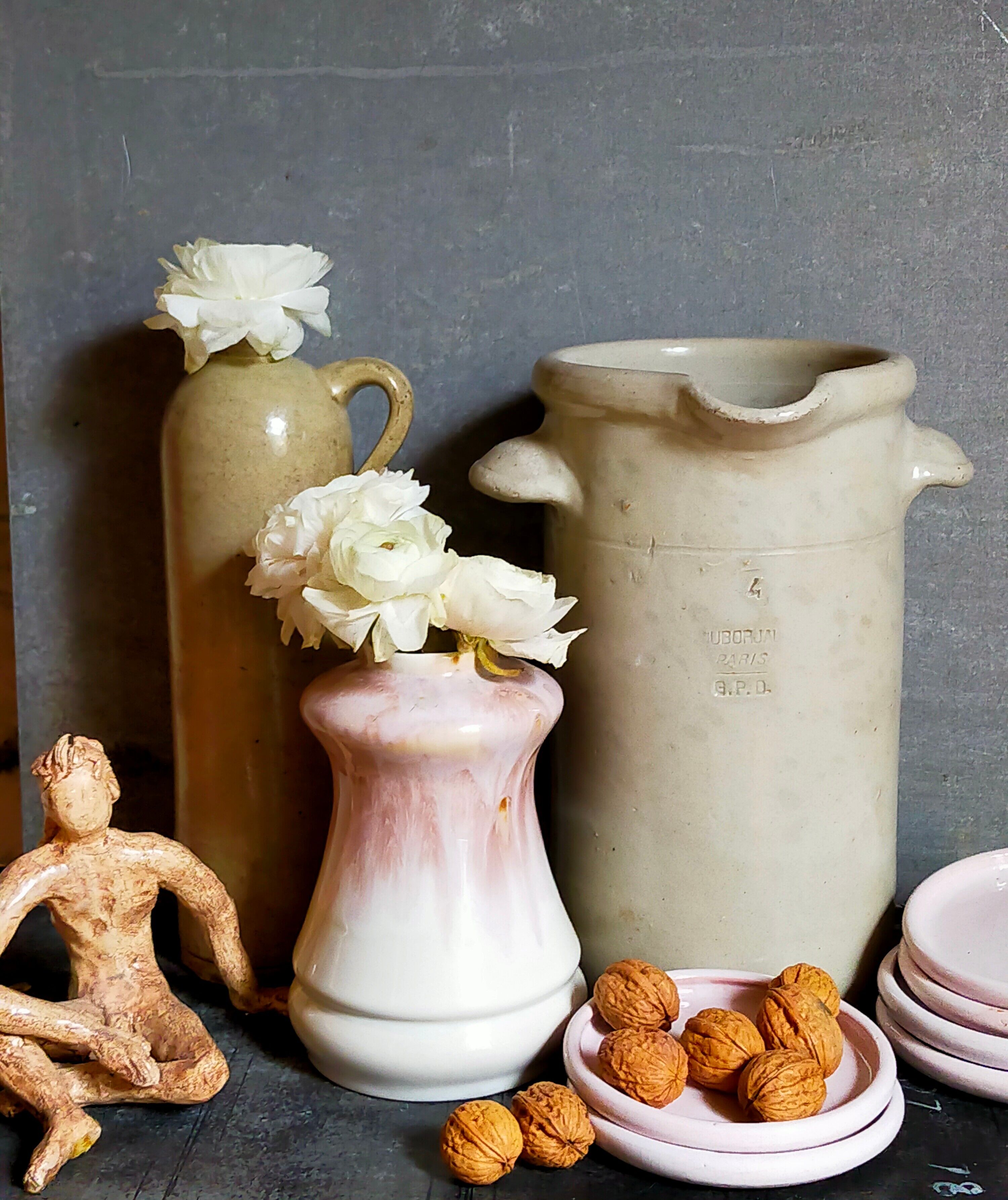 Ceramic vase of St-Uze manufacture Rodaceram 60s