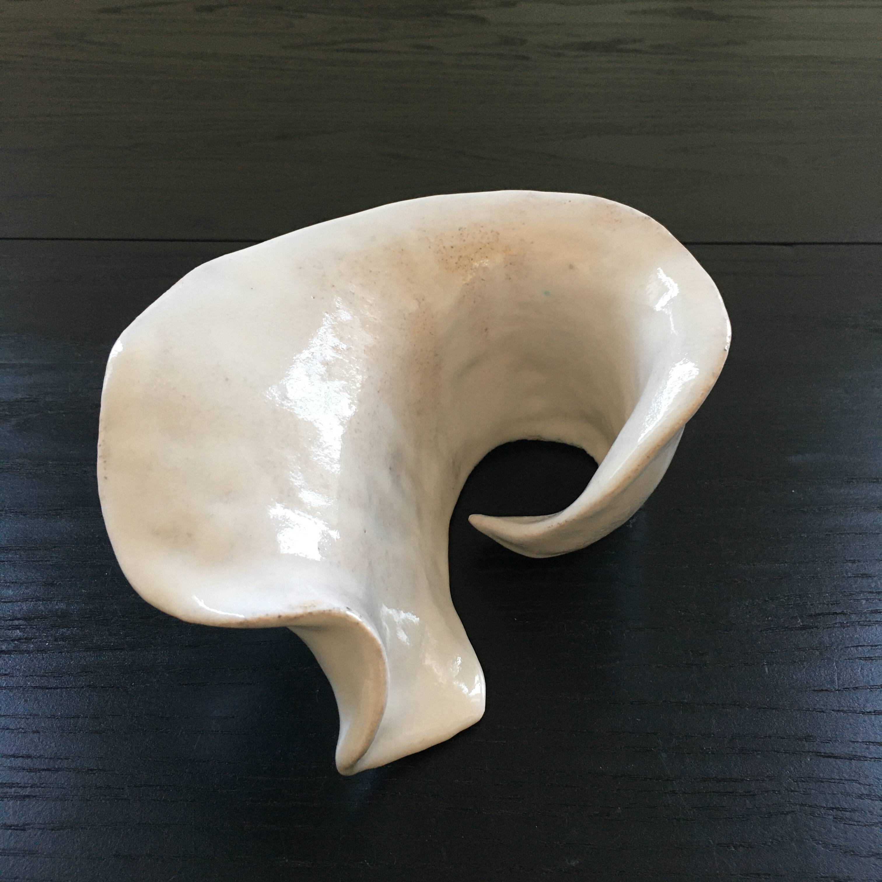 White ceramic shell