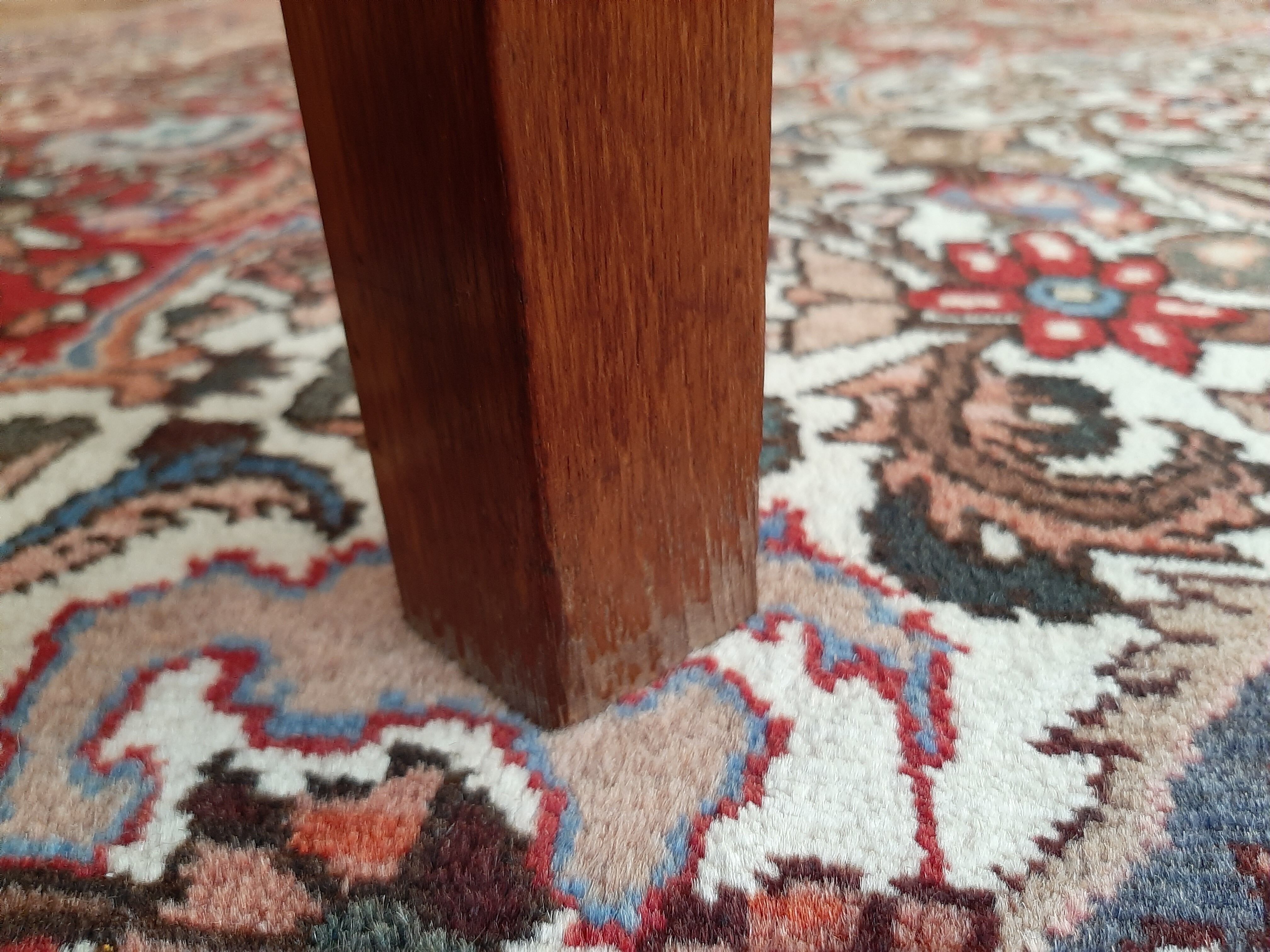 Table ronde extensible scandinave teck vintage