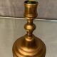 Brass bronze candle holder of the eighteenth period