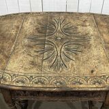 English oak drop-leaf table from the early 20th century