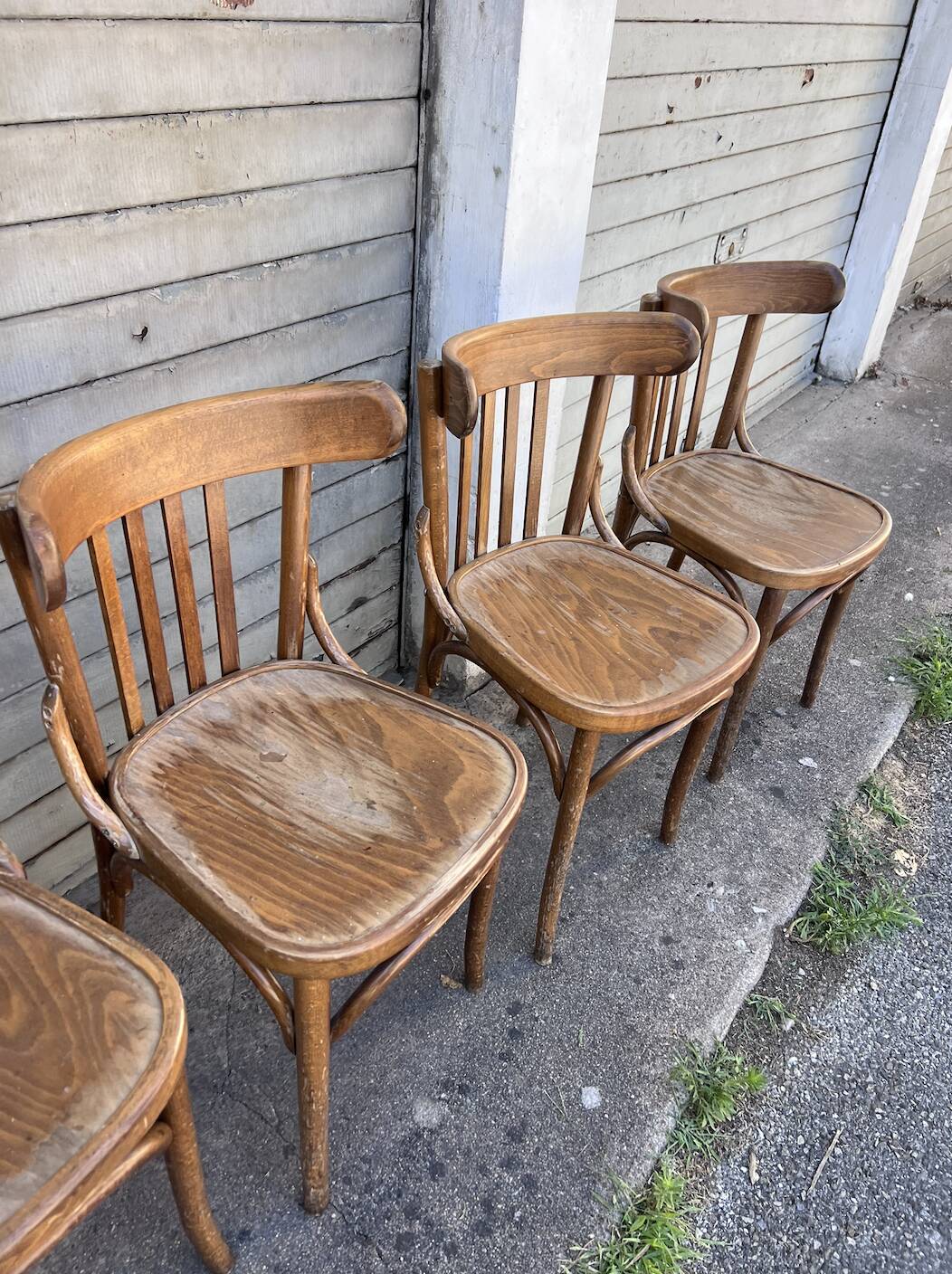 (Lot) 5 Anciennes Chaises Bistrot
