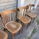 (Lot) 5 Anciennes Chaises Bistrot