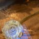 Vintage coffee table with bevelled glass and plexiglass from the 1970s.
