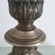 Large metal vine leaf lamp base