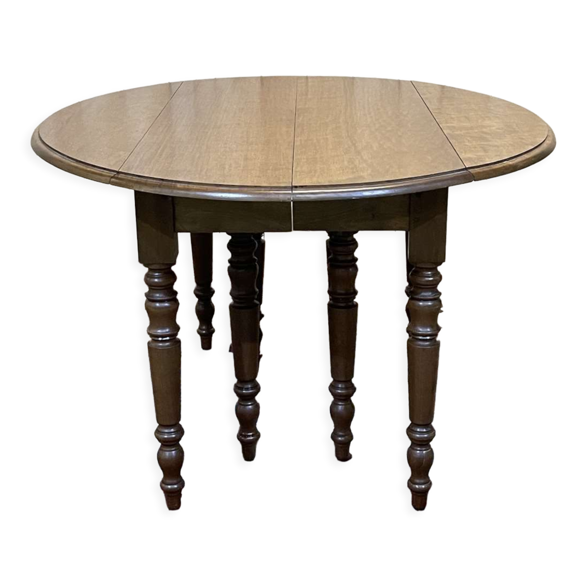 Louis Philippe style 8-foot mahogany table, beautifully made in the 1970s