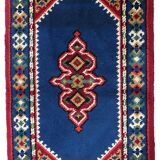 Tapis vintage français Savonnerie fait main en laine – 94 x 170 cm – 1960s