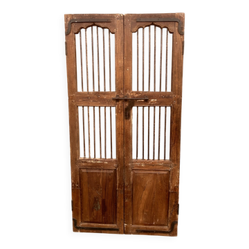 Porte de patio en teck birman