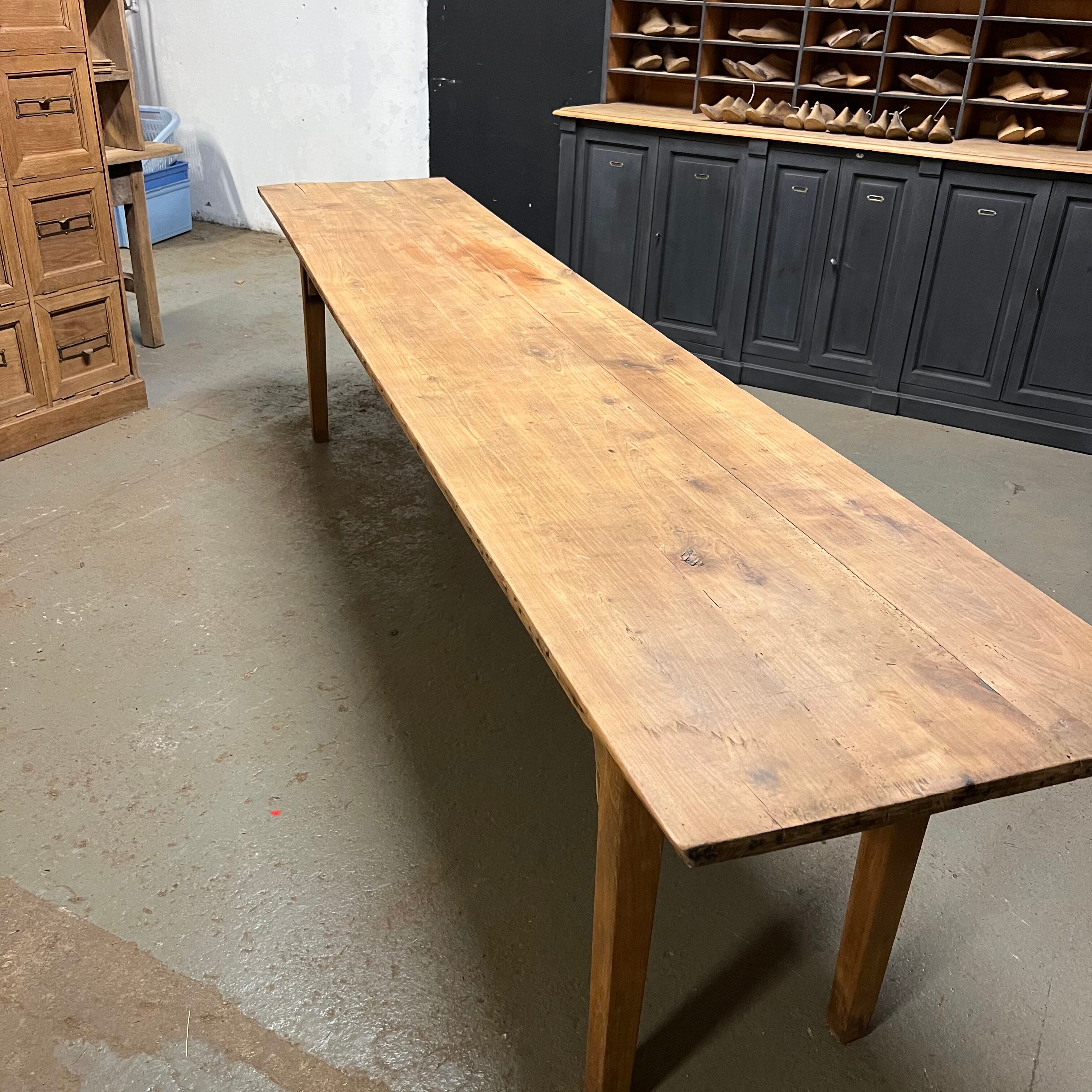 Cherry farmhouse table