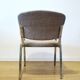 Chaise de bureau en tissu et alu