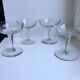 Set of 4 crystal champagne glasses 30s
