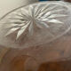 Antique crystal salad bowl