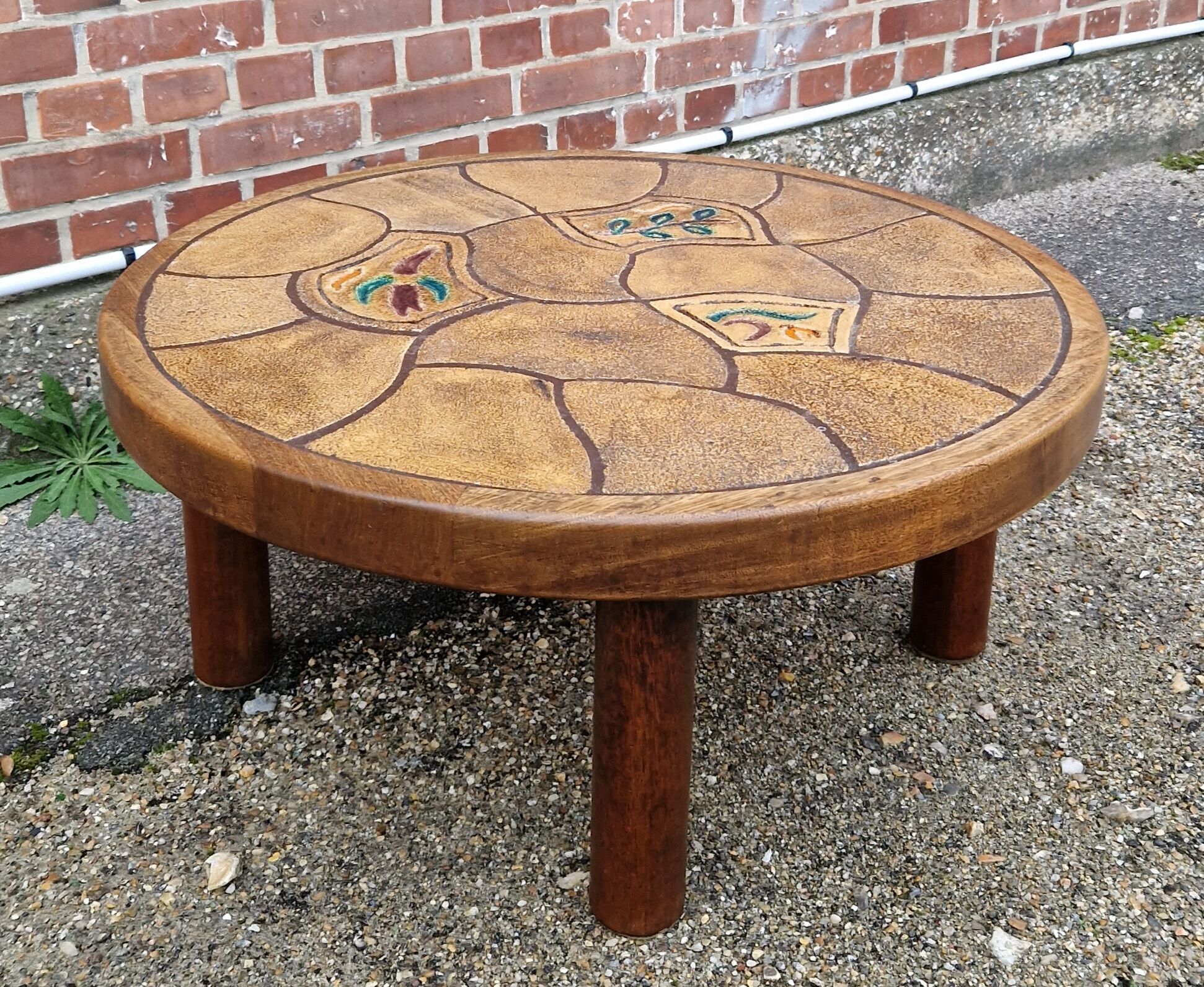 Table basse ronde 1960 circa