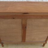 Commode ancienne post art déco  vers 1940 en bois massif pin dans sa patine