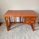 Rattan and bamboo desk Maugrion Roche Bobois