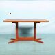 Danish design renovated dining table, sixties teak dining