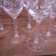 Set of 6 Engraved Crystal Aperitif Glasses, Epi Model