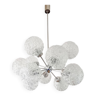 Large Space Age Sputnik 12-Light Ceiling Light/Chandelier by Richard Essig, Germany, 1970s