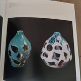 Chandelier with Cylindrical Ceramic Lampshades by Ceramiche Pucci, Italy