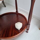 Coffee table / Side table / Round wooden end table