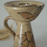 Ceramic candle holder Vallauris decoration Sunflower