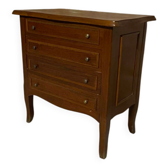 Small wooden chest of drawers with 3 drawers and an opening top – accent furniture