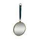 Vintage 1960 witch's eye mirror turquoise velvet sun - 24 x 54 cm
