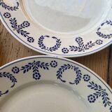 Luneville earthenware plates from 1890