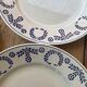 Luneville earthenware plates from 1890