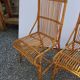 Pair of rattan chairs