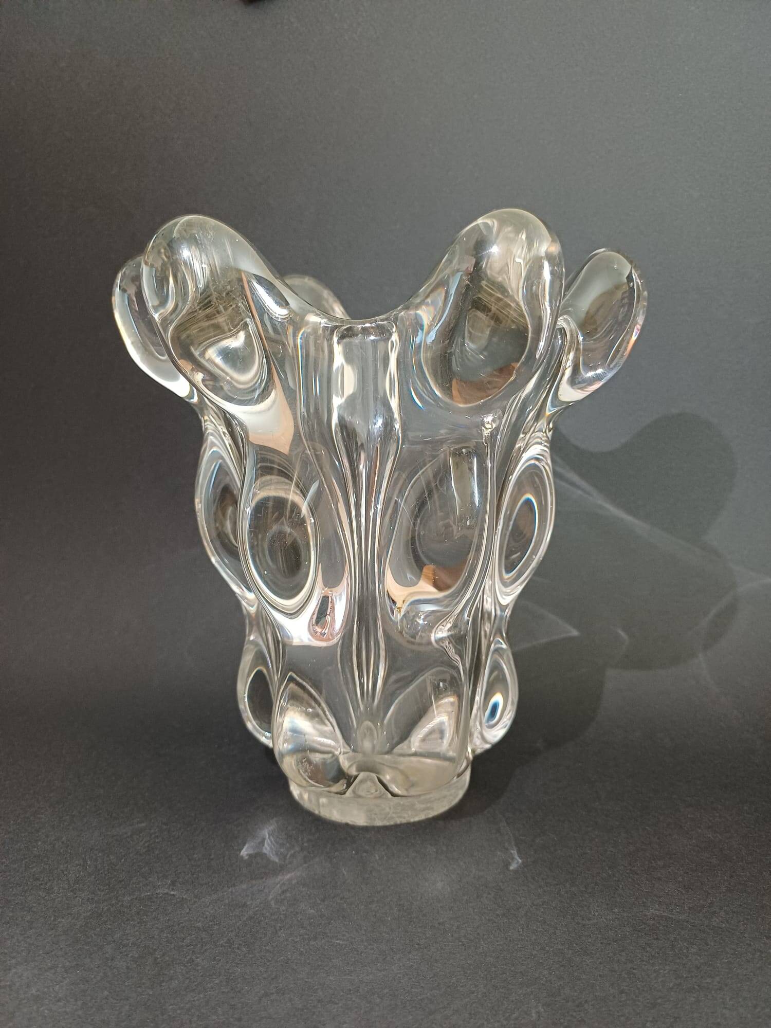 Vase "girafe" en cristal, 1950
