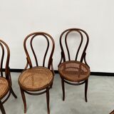 4 bentwood bistro chairs, circa 1910