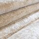 Beige chenille sectional sofa, 3 pieces, 1970s