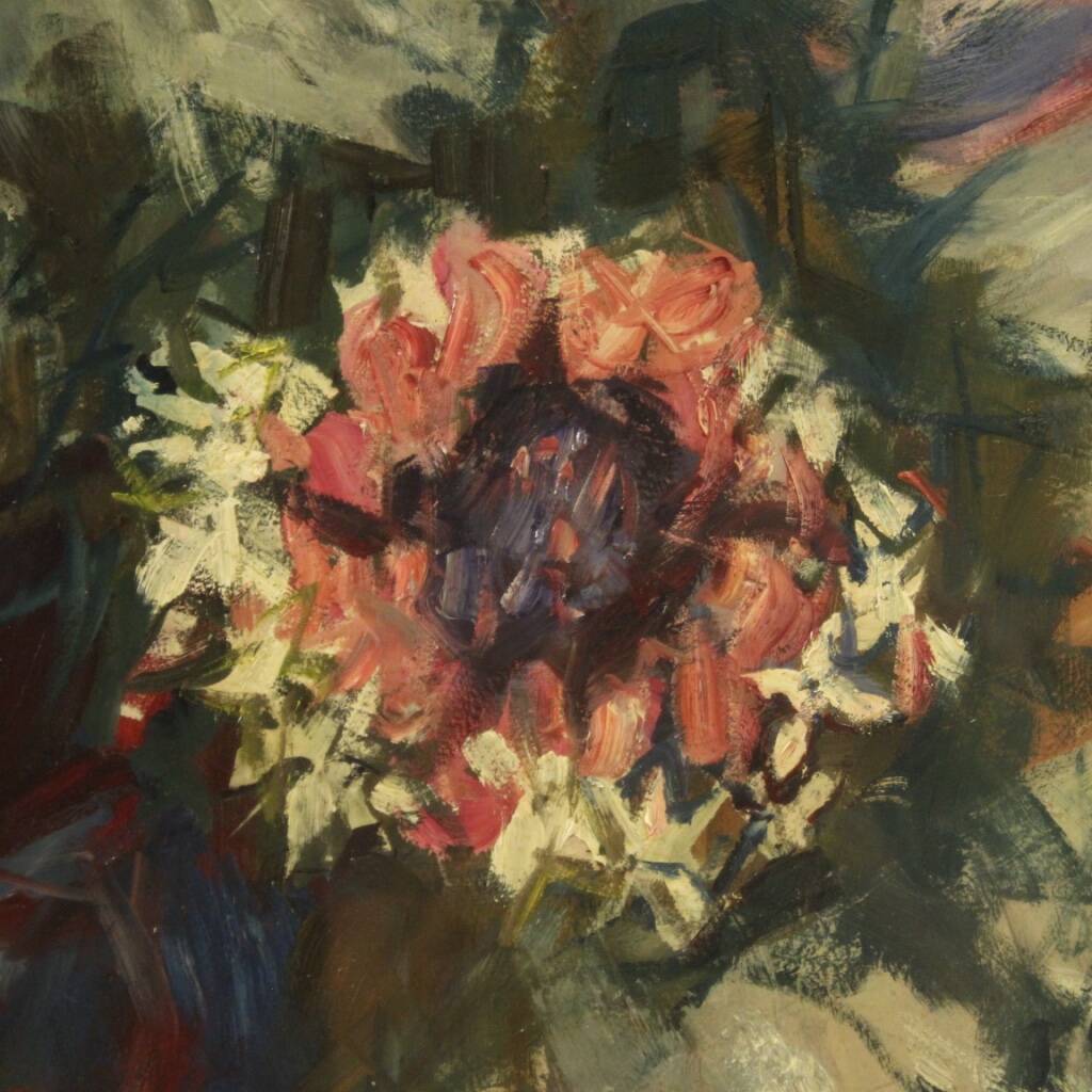 Italian painting portrait of a lady from 20th century