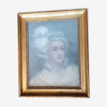 Pastel femme époque fin XVIII - début XIXème