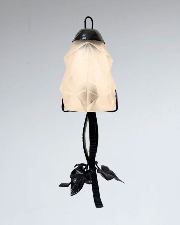 Lampe art déco signée Degué