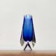 Vintage Sommerso glass vase from Murano by Alessandro Mandruzzato for Mandruzzato, 1970s.