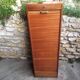 Wooden curtain filing cabinet, good general condition some traces of wear.