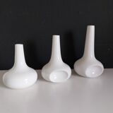 Vintage white ceramic vases