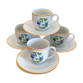 4 tasses perroquets Ara Pier Import