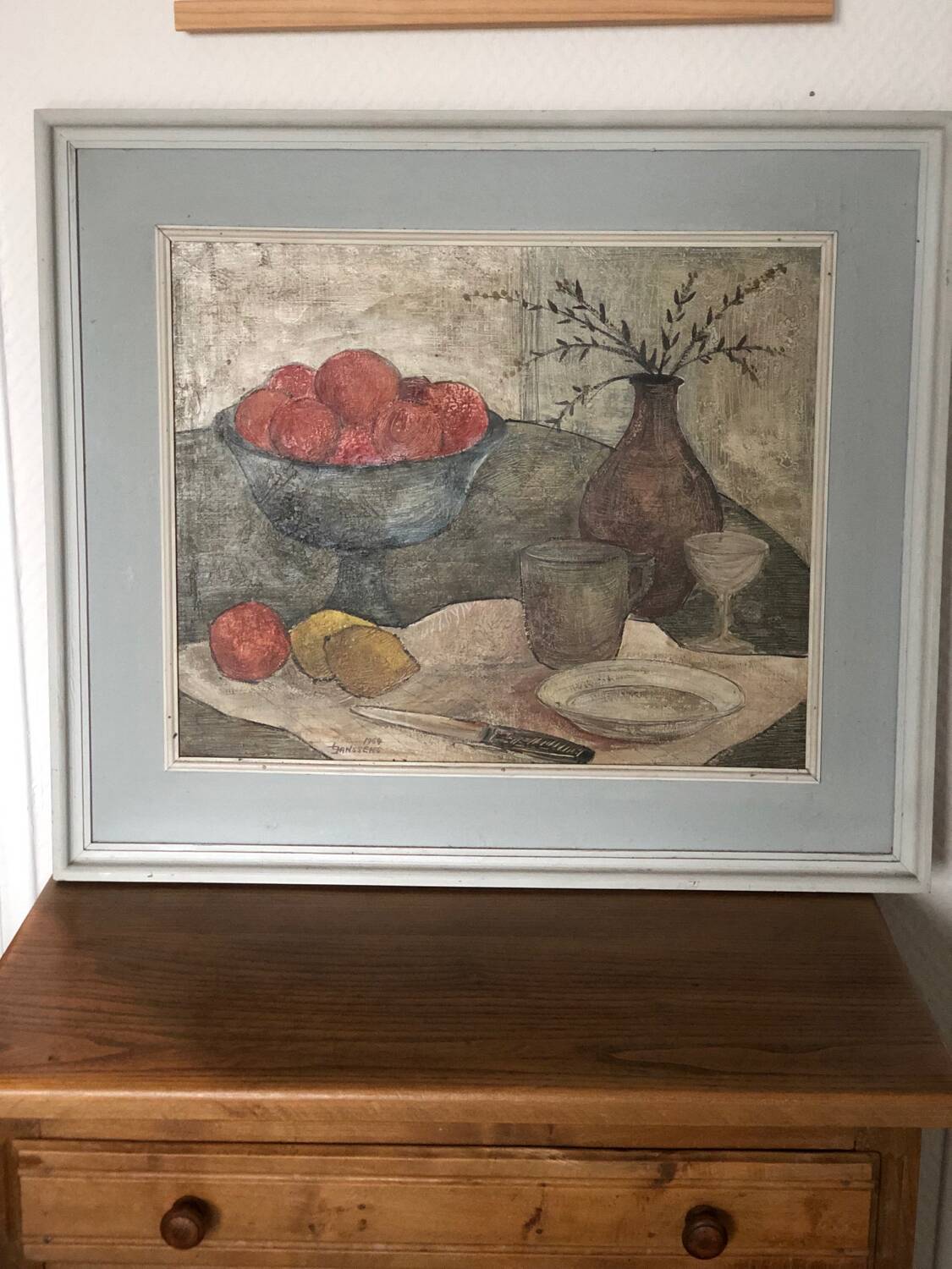 Old figurative still life painting