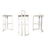 Vintage bar stools by Allmilmö, 1980s, Set of 3