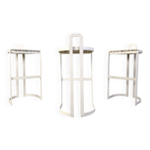 Vintage bar stools by Allmilmö, 1980s, Set of 3