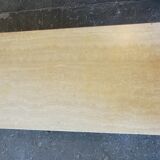 Rectangular travertine coffee table