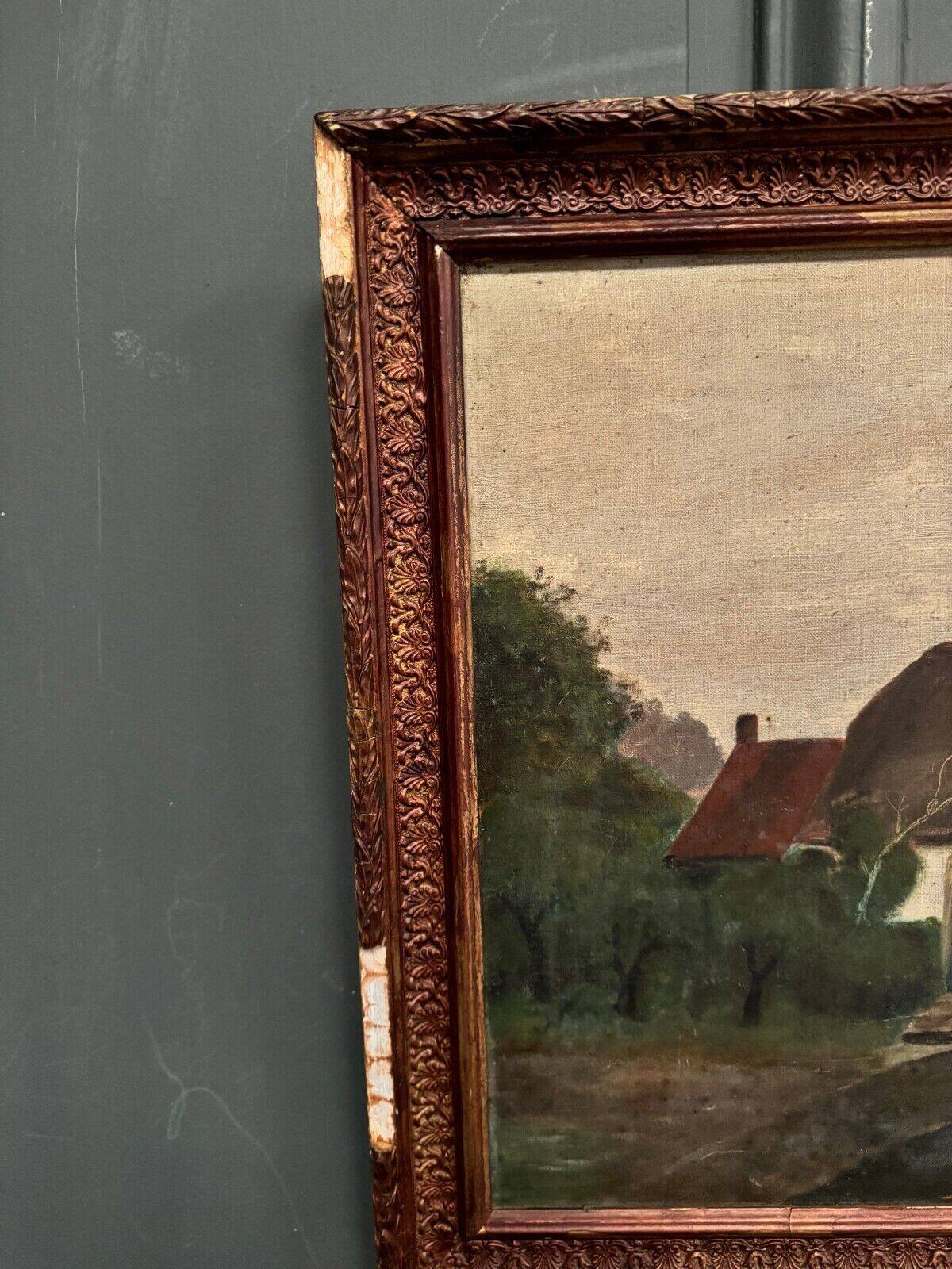 Oil on canvas early 20th century by Fernande Prudhomme 1910 landscape of North Denain