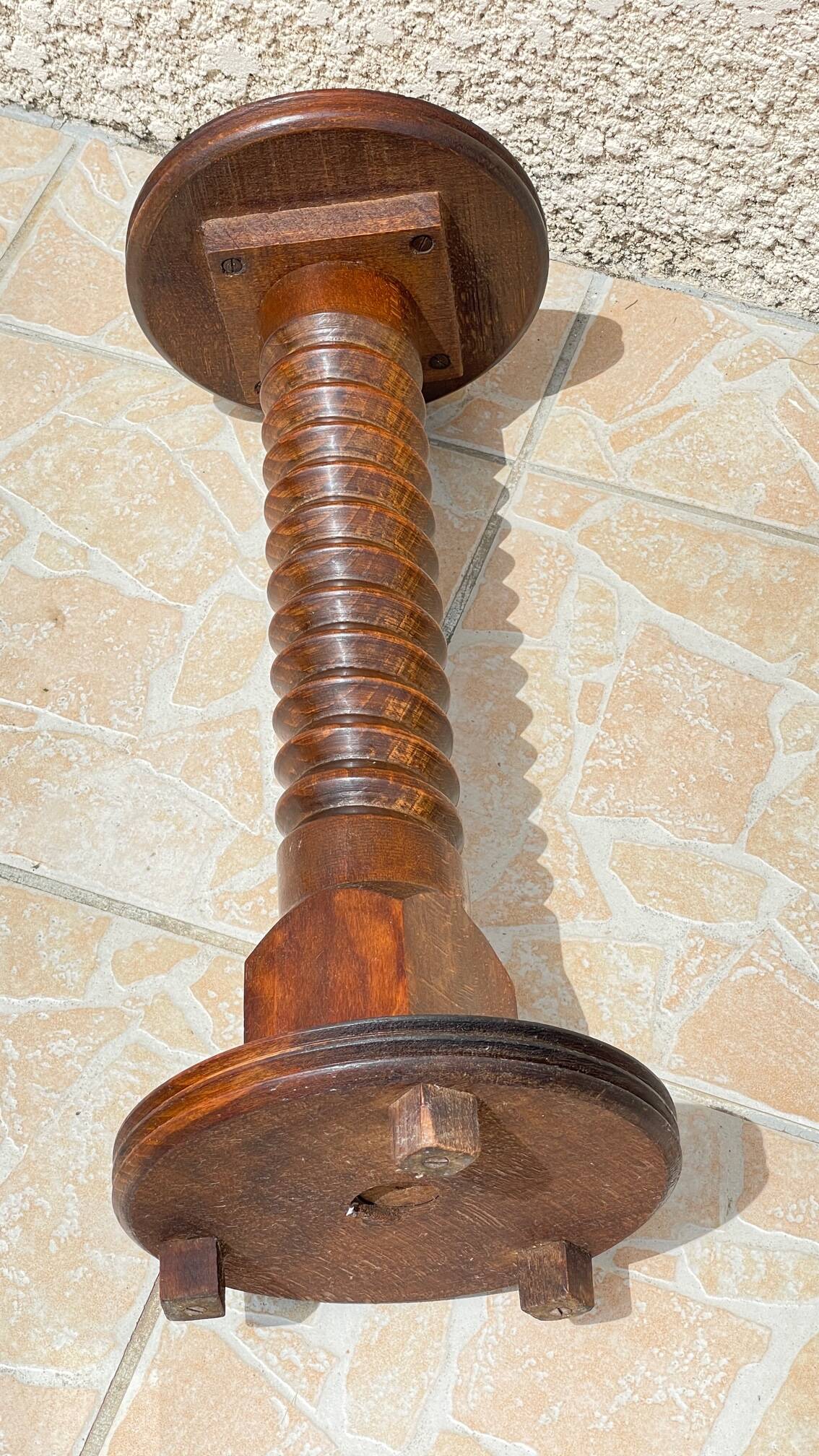 Charles dudouyt vintage oak plants holder